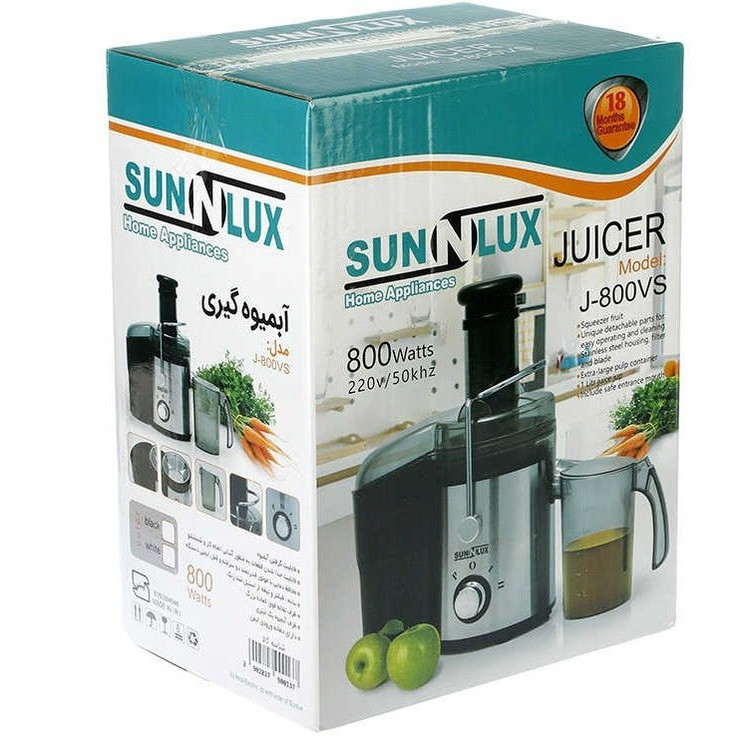 آبمیوه گیر تک کاره سانلوکس مدل J-800 vc